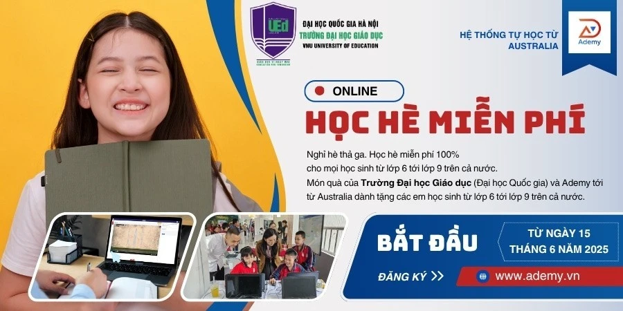 Cơ hội học miễn phí với hệ thống học tập trực tuyến ứng dụng công nghệ giáo dục hiện đại theo chuẩn quốc tế.