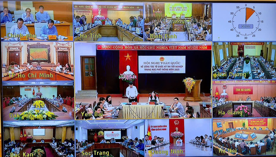Hội nghị được kết nối trực tuyến tới trụ sở UBND các tỉnh, thành phố trực thuộc Trung ương - Ảnh: VGP/Nhật Bắc. 3.jpg