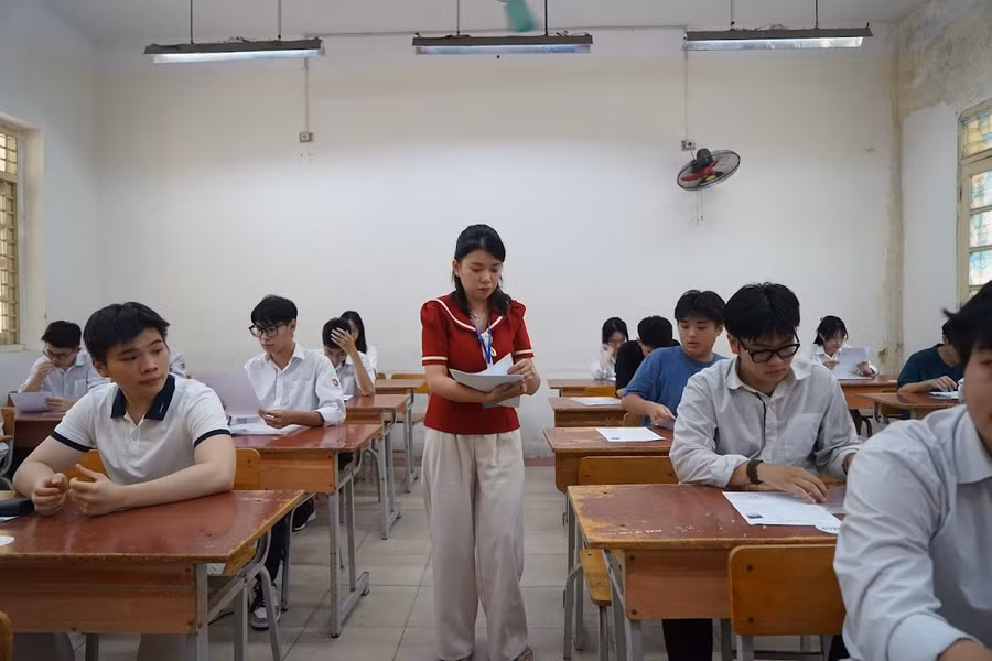 Thí sinh thi tốt nghiệp THPT năm 2024. Ảnh: Xuân Phú.