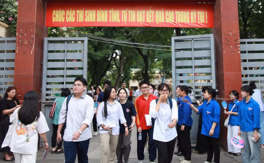 Thí sinh thi tốt nghiệp THPT năm 2025. Ảnh: Vân Anh.