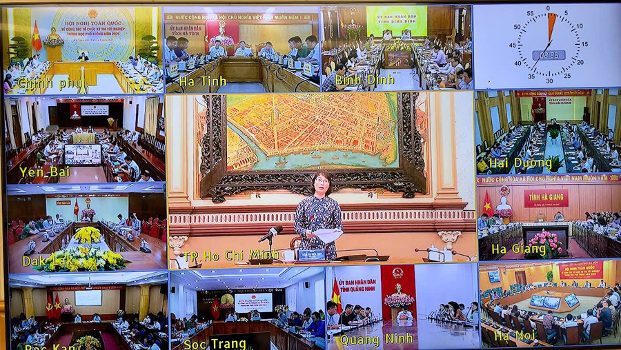 Các đầu cầu tham dự Hội nghị tại địa phương. Ảnh: VGP/Nhật Bắc. 4.jpg