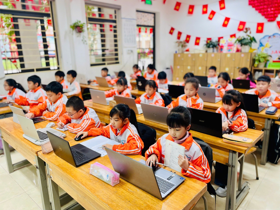 Thí sinh tham gia thi Violympic năm học 2025-2026.