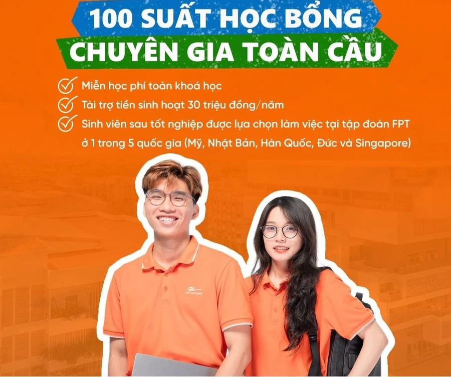 100 suất học bổng chuyên gia toàn cầu sẽ được dành để trao trong mùa đầu tiên.