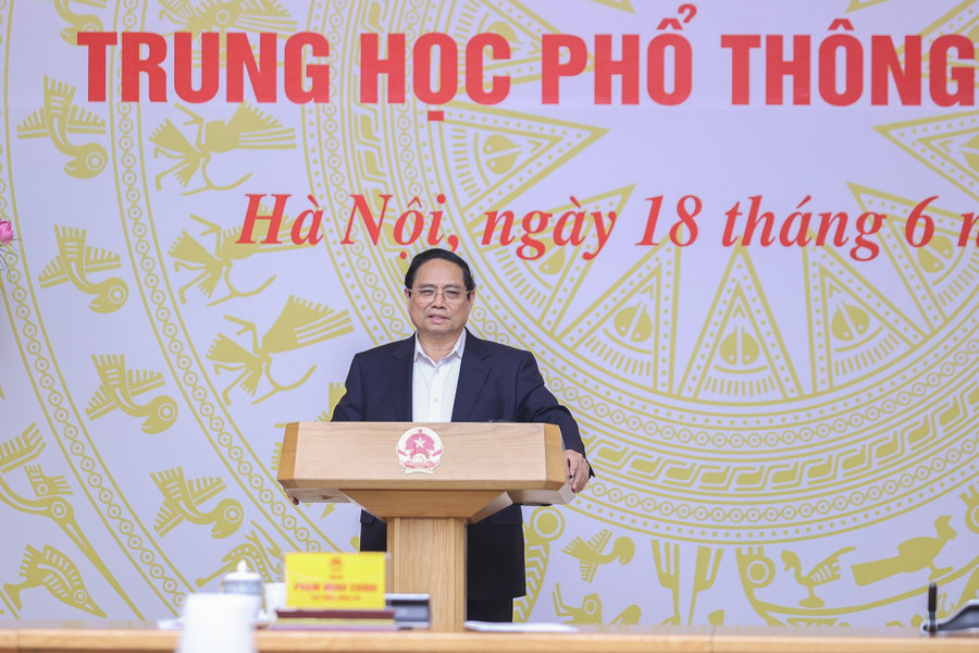 Thủ tướng phát biểu tại Hội nghị. Ảnh: VGP/Nhật Bắc.