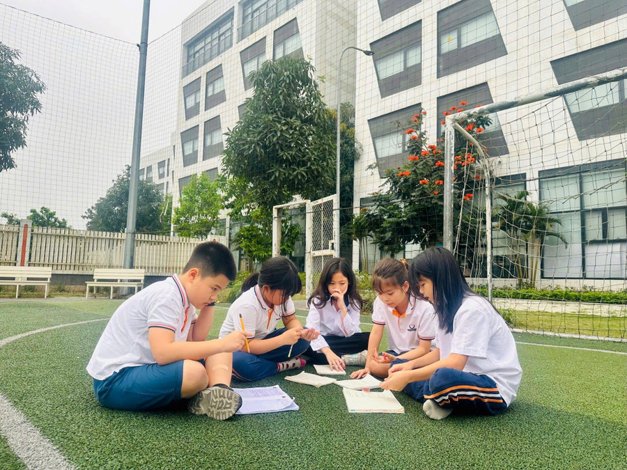 Học sinh Phenikaa School trong tiết học Tiếng Việt: Quan sát thiên nhiên, nuôi dưỡng ngôn từ - chìa khóa cho bài văn miêu tả cây cối. phenikaa.jpg