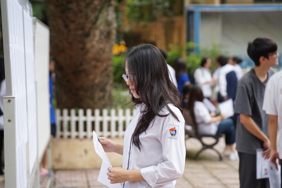Thí sinh thi tốt nghiệp THPT năm 2024. Ảnh; Xuân Phú.
