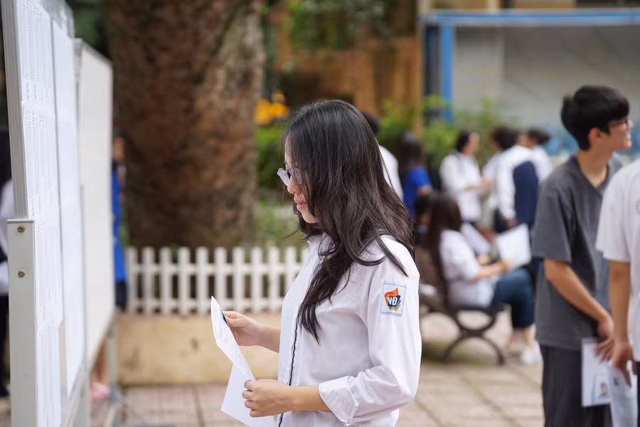 Thí sinh thi tốt nghiệp THPT năm 2024. Ảnh; Xuân Phú.