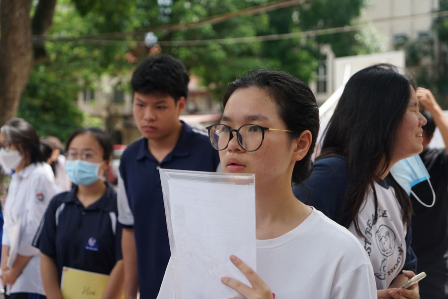 Thí sinh thi tốt nghiệp THPT năm 2024. Ảnh; Xuân Phú.