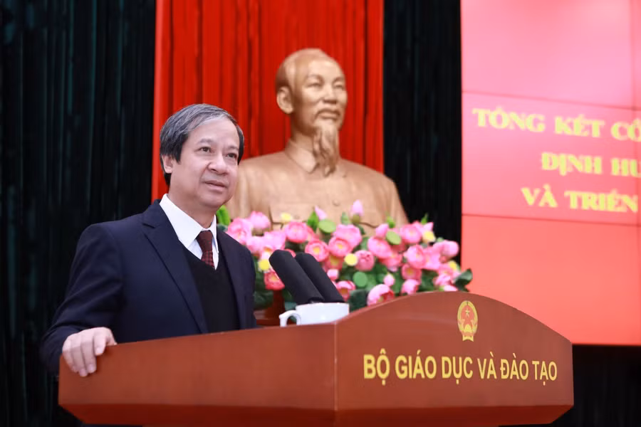 Bộ trưởng Nguyễn Kim Sơn phát biểu kết luận Hội nghị.