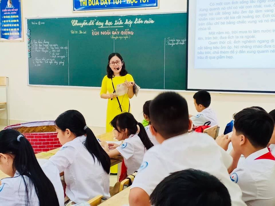 Dạy học Ngữ văn tại Trường THCS Nguyễn Du, Nam Từ Liêm, Hà Nội.