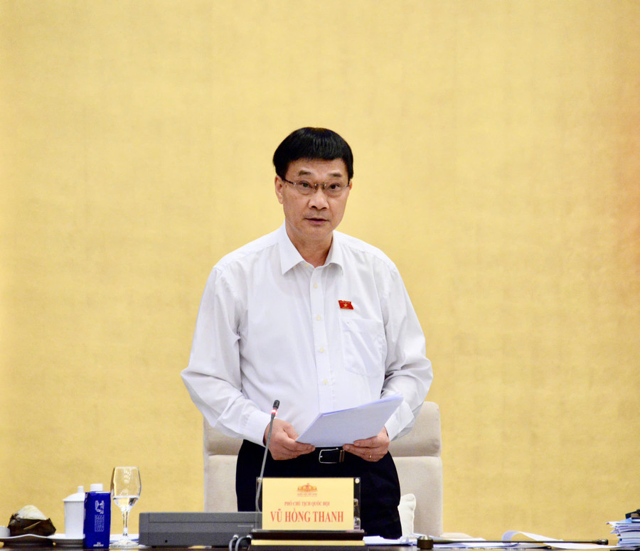 Phó Chủ tịch Quốc hội Vũ Hồng Thanh. Ảnh: Lê Tuyết (VOV). z6738046255424-76e4e9b5344a1aad3f49e7f64593ae16.jpg