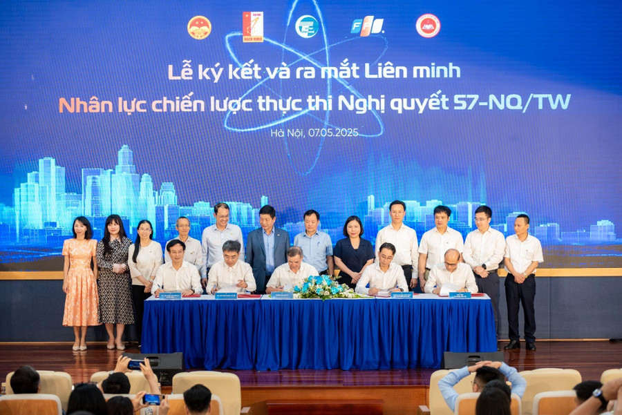 Lễ ký kết liên minh nhân lực Chiến lược thực thi Nghị quyết 57-NQ/TW.