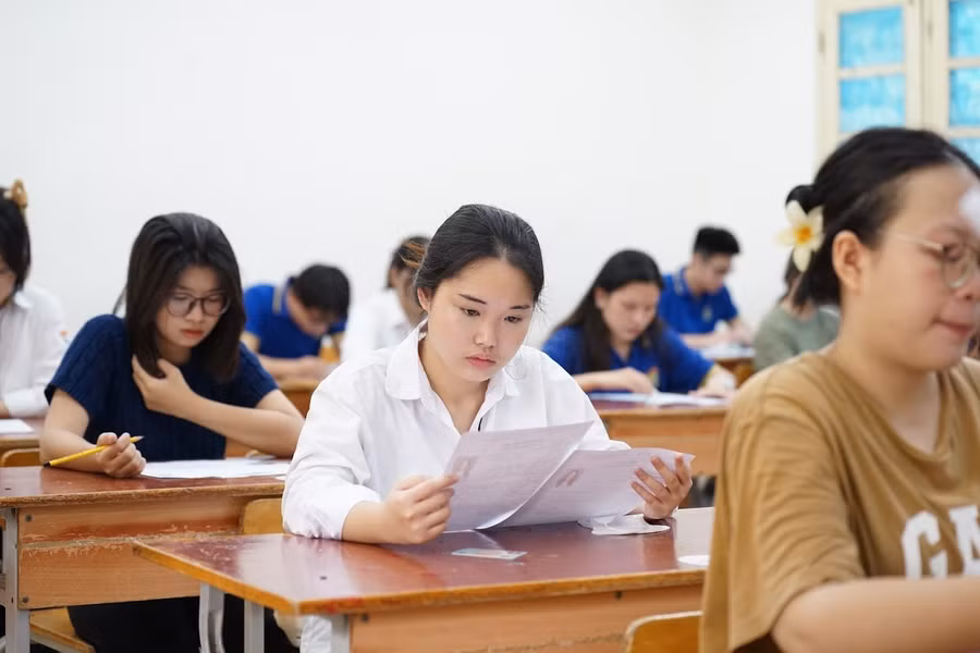 Thí sinh thi tốt nghiệp THPT năm2024. Ảnh: Xuân Phú.