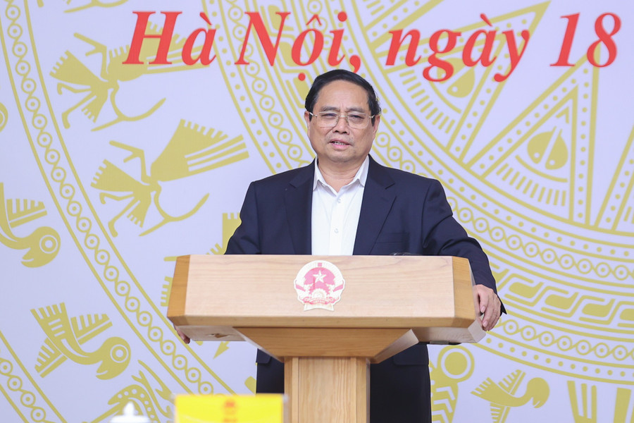 Thủ tướng Phạm Minh Chính phát biểu khai mạc Hội nghị. Ảnh: VGP/Nhật Bắc. img-5879.jpg