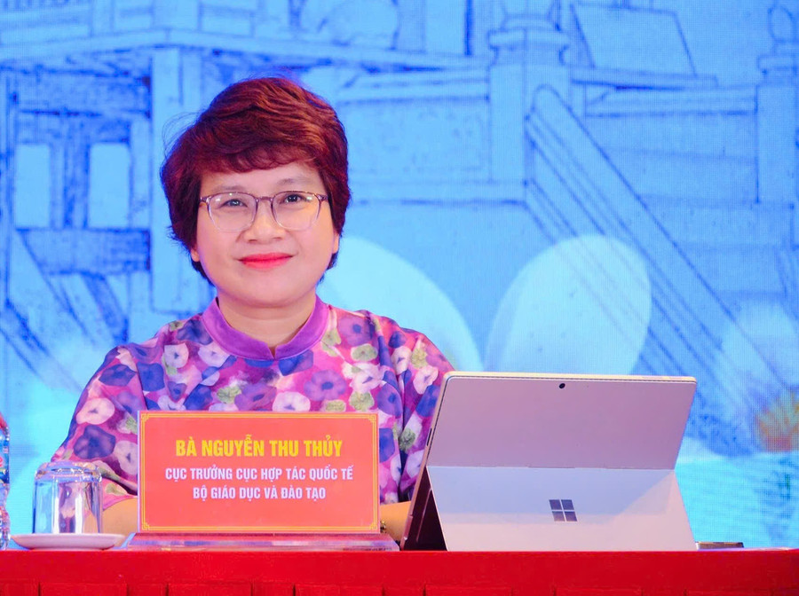 Bà Nguyễn Thu Thủy - Cục trưởng Cục Hợp tác quốc tế (Bộ GD&ĐT).