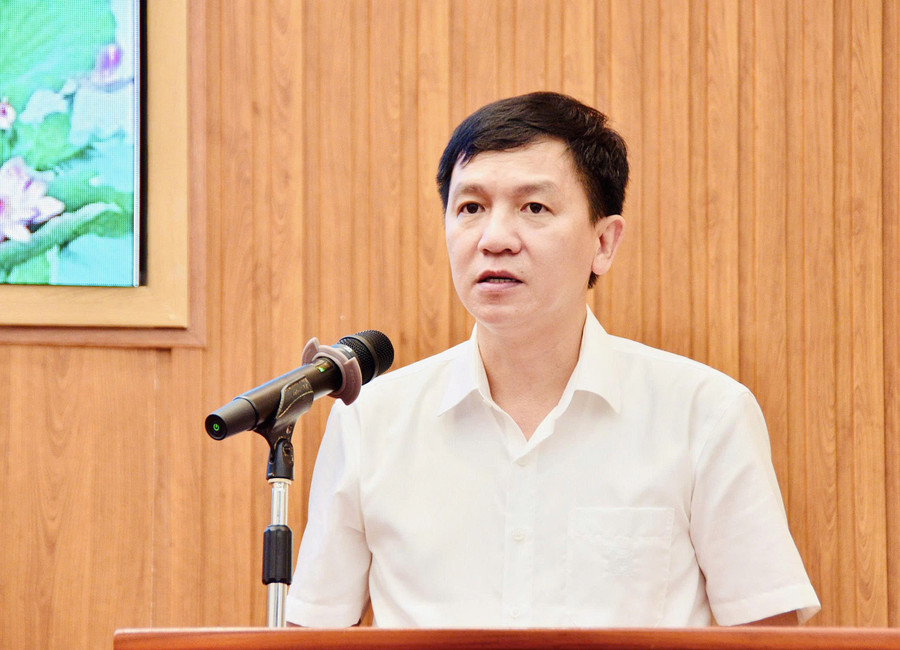 PGS.TS.Phạm Quốc Khánh, Phó Cục trưởng Cục Quản lý chất lượng phát biểu tại hội thảo. pisa6.jpg