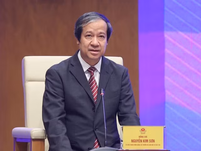 Bộ trưởng Bộ Giáo dục và Đào tạo Nguyễn Kim Sơn - Ảnh: VGP/Nhật Bắc.