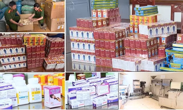 Nhiều sản phẩm thuốc giả bị cơ quan chức năng thu giữ