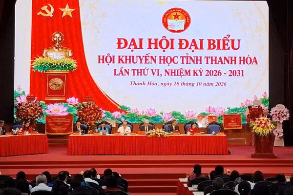 Hội Khuyến học tỉnh Thanh Hóa tổ chức Đại hội lần thứ VI, nhiệm kỳ 2026-2031.