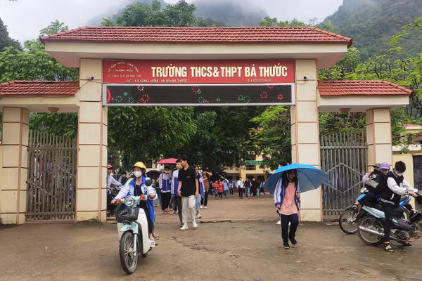 Trường THCS&THPT Bá Thước (Thanh Hóa). Ảnh: Thế Lượng.
