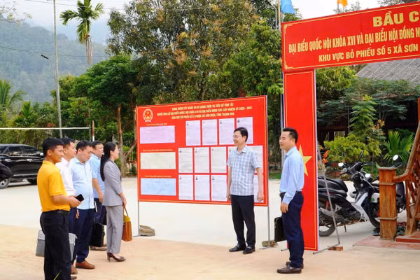 Công tác chuẩn bị bầu cử tại xã Sơn Điện (Thanh Hóa) cơ bản hoàn tất.