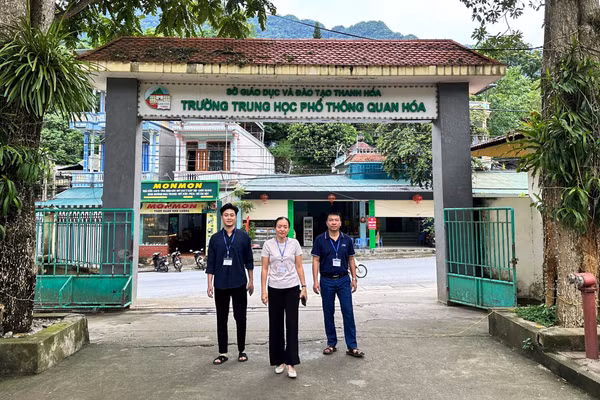 Trường THPT Quan Hóa (Thanh Hóa) sẵn sàng đón năm học mới.