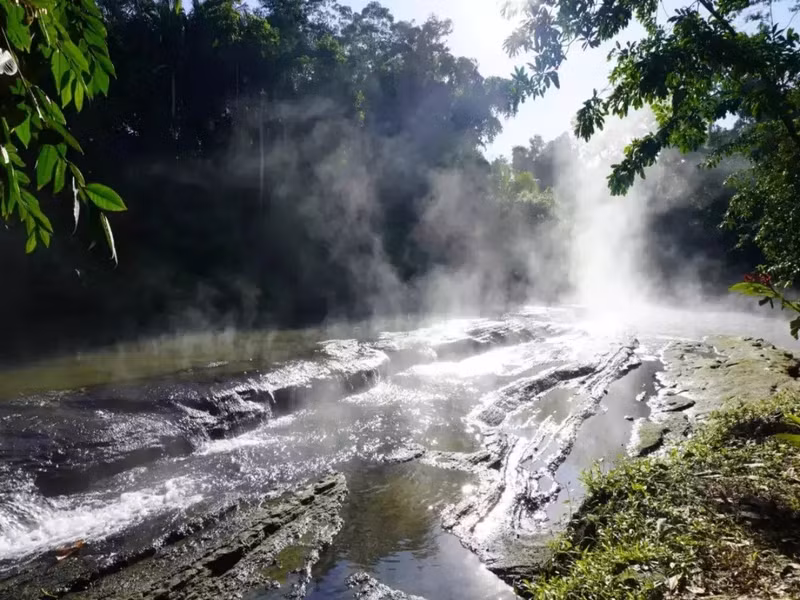 Tuy nhiên, sau khi tự mình mạo hiểm đến đó, ông đã xác nhận rằng huyền thoại là có thật. Ông giải thích rằng "Tôi đã thấy một số loài động vật rơi xuống vì nóng, từ chim đến bò sát". bi-an-ve-dong-song-nau-chin-nhung-sinh-vat-trong-do-7.jpg