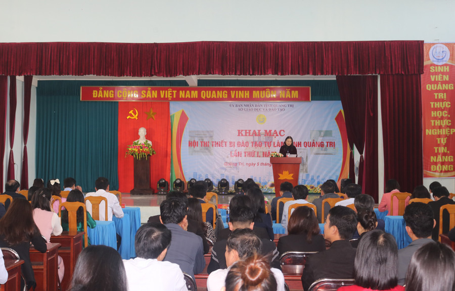 Sở GD&ĐT Quảng Trị khai mạc Hội thi thiết bị đào tạo tự làm tỉnh Quảng Trị lần thứ I.