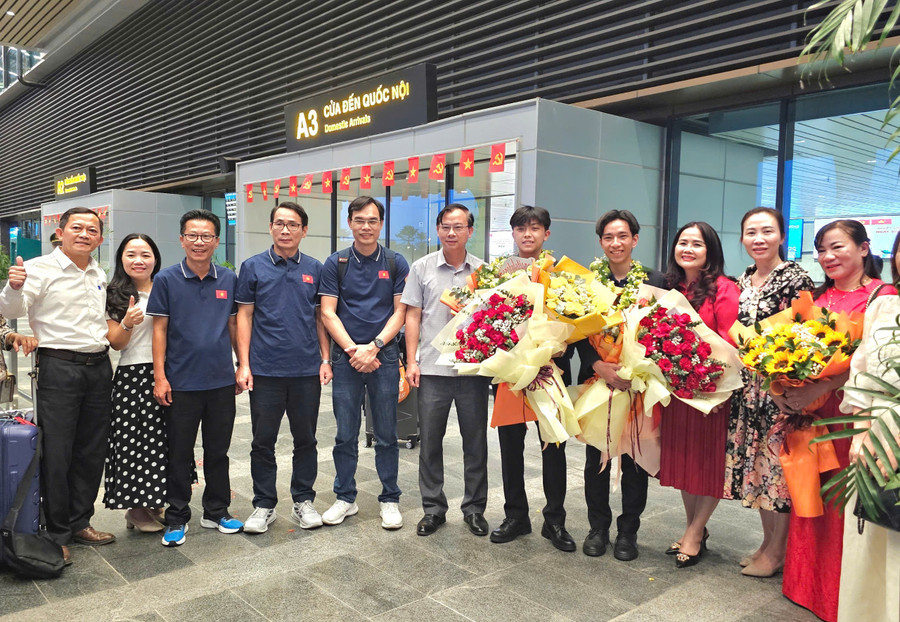 Đây là lần thứ hai học sinh Quảng Trị đạt giải tại Hội thi khoa học kỹ thuật quốc tế. 1000012399.jpg