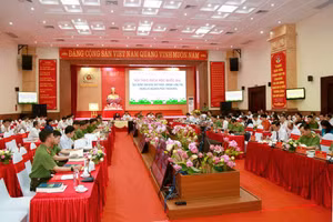 Hội thảo Xây dựng văn hóa tiết kiệm, chống lãng phí trong kỷ nguyên phát triển mới. (Ảnh: CANA)