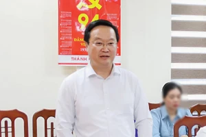 Tân Bí thư Tỉnh ủy Nghệ An Nguyễn Đức Trung. (Ảnh: Phạm Tâm)