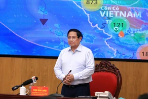 Thủ tướng Phạm Minh Chính phát biểu tại cuộc họp. (Ảnh: Phạm Tâm)