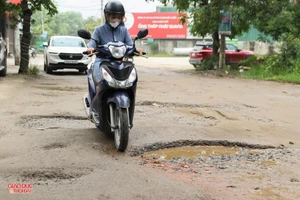 Đường Nguyễn Chí Thanh, TP Vinh. (Ảnh: Phạm Tâm)