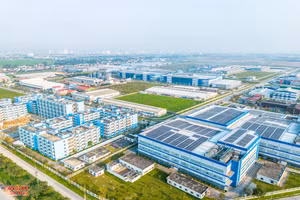 KCN VSIP Nghệ An 1 tại huyện Hưng Nguyên. (Ảnh: Phạm Tâm)