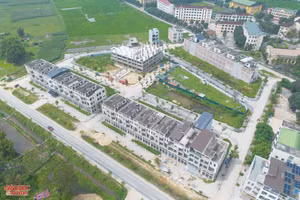 Dự án nhà ở cho người có thu nhập thấp và cán bộ, công nhân viên tại TP Vinh. (Ảnh: Phạm Tâm)