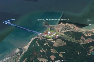 Vị trí xây dựng Nhiệt điện khí LNG Quỳnh Lập (Nghệ An). 