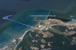 Vị trí xây dựng Nhiệt điện khí LNG Quỳnh Lập (Nghệ An). 