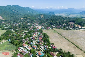 Một góc xã Châu Tiến, huyện Quỳ Châu, Nghệ An.