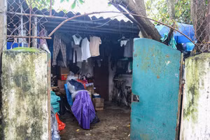 Ngôi nhà nằm trong khu tập thể cọc sợi (phường Trường Vinh, Nghệ An).