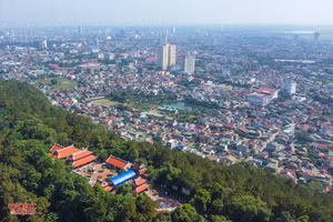 Một góc TP Vinh, Nghệ An. (Ảnh: Phạm Tâm)