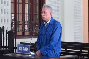 Bị cáo Nguyễn Đức Thanh tại phiên tòa sơ thẩm. 