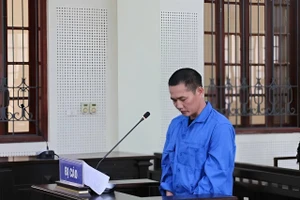 Bị cáo Nguyễn Văn Sỹ tại phiên tòa sơ thẩm.