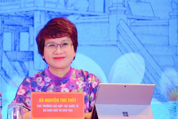 Bà Nguyễn Thu Thủy - Cục trưởng Cục Hợp tác quốc tế (Bộ GD&ĐT).