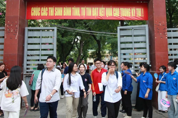 Thí sinh thi tốt nghiệp THPT năm 2025. Ảnh: Vân Anh.