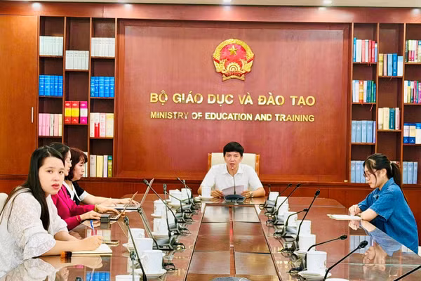 Quang cảnh khai mạc tập huấn tại Bộ GD&ĐT.