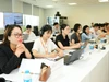 Các học viên tham gia khóa đào tạo nhân lực Trung tâm Tài chính quốc tế tại Trường Đại học Việt Đức. Ảnh: VGU
