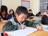 Ước mơ của cậu bé Sùng A Hành là được làm thầy giáo.