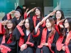 Sinh viên Trường Đại học Ngoại thương trong ngày tốt nghiệp. Ảnh: NTCC