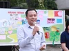 ThS Lê Trung Kiên trong một hoạt động tư vấn tâm lý - hướng nghiệp cho học sinh Trường THPT Chất lượng cao Lê Lợi, Hà Đông (Hà Nội). Ảnh: Đình Tuệ