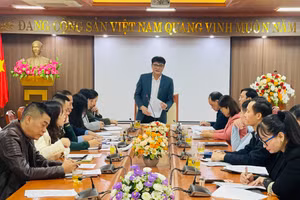 Ông Nguyễn Văn Ảnh, Phó Giám đốc Sở Văn hóa, Thể thao và Du lịch Bắc Ninh chủ trì hội nghị.